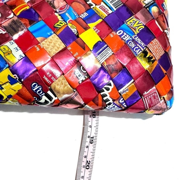 Candy Snack Wrapper Shoulder Bag Nostalgic Y2K Handmade - Picture 13 of 15
